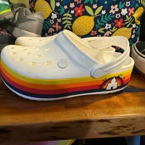 Retro Disney Castle Platform Croc